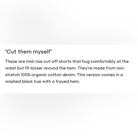 Aritzia AGOLDE Black Parker Vintage Cut Off Denim Shorts - Picture 10 of 13